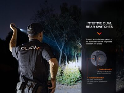 FENIX Rechargeable LED Flashlight PD36R PRO - Black - obrazek 6