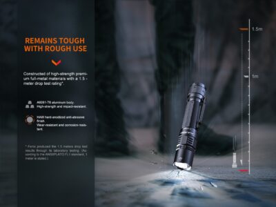 FENIX Rechargeable LED Flashlight PD36R PRO - Black - obrazek 11