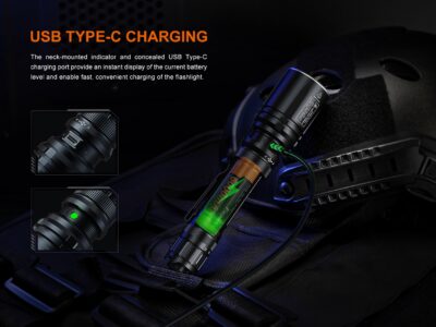 FENIX Rechargeable Laser LEP Flashlight TK30R - Black - obrazek 11