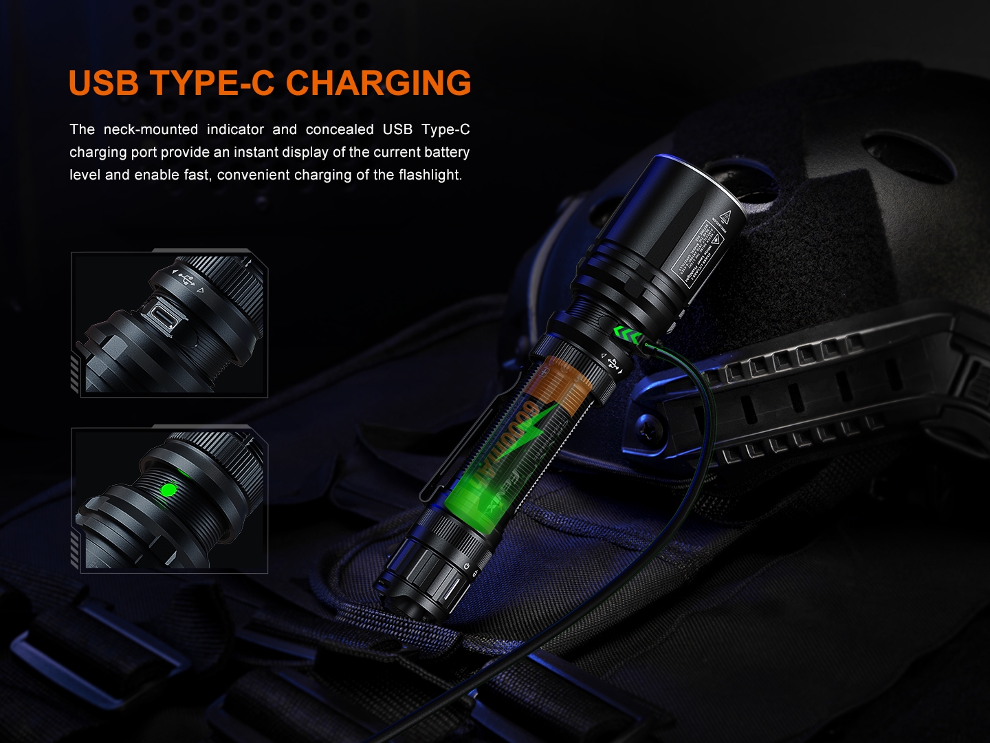 FENIX Rechargeable Laser LEP Flashlight TK30R - Black OD-A-TK30R asgbox.pl FENIX Rechargeable Laser LEP Flashlight TK30R - Black - obrazek 11