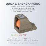 OLIGHT Red Dot Sight OSIGHT RED (Red Dot) with Powerbank - Tan - obrazek 9