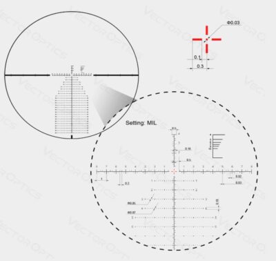 VO CONTINENTAL X6 5-30×56 MBR FFP Rifle Scope – Black - obrazek 7