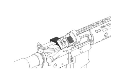 VO Universal 45° Offset Red Dot Sight RIS Mount - Black - obrazek 8