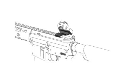 VO Universal 45° Offset Red Dot Sight RIS Mount - Black - obrazek 9