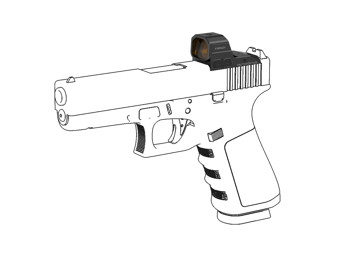 VO FRENZY 1x16x21 Glock MOS Red Dot Sight - Black OD-A-SCRD-81 asgbox.pl VO FRENZY 1x16x21 Glock MOS Red Dot Sight - Black - obrazek 7