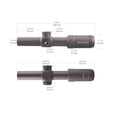 VictOptics LPVO Riflescope S6 1–6x24 plus One-Piece High Mount - Brown OD-A-OPSL123 asgbox.pl VictOptics LPVO Riflescope S6 1–6x24 plus One-Piece High Mount - Brown OD-A-OPSL123 asgbox.pl