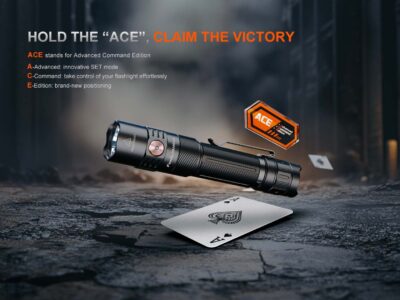 FENIX Rechargeable LED Flashlight PD35R ACE, 2000 lm  - Black - obrazek 9