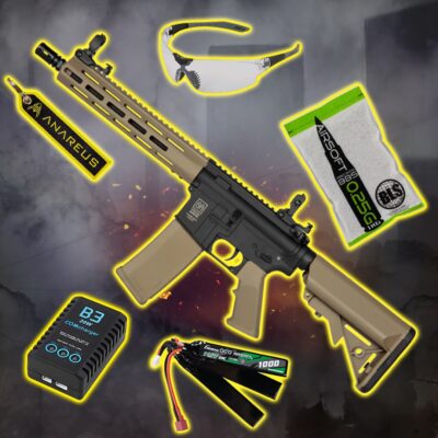STARTER PACK Set SA M4 Carbine M-LOK (SA-F03 FLEX(TM) Gen2) - Black / Tan