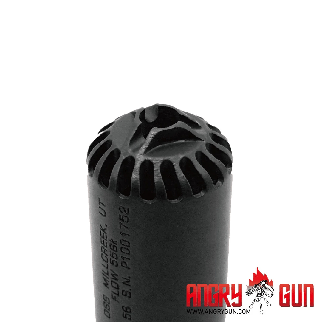 Angry Gun FLOW 556K 3D Printed Steel Suppressor - Black OD-A-F556D-BLK asgbox.pl Angry Gun FLOW 556K 3D Printed Steel Suppressor - Black - obrazek 5