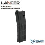 Angry Gun Lancer L5AWM V2 Gas Magazine for TM MWS, 35 BBs - Black - obrazek 2