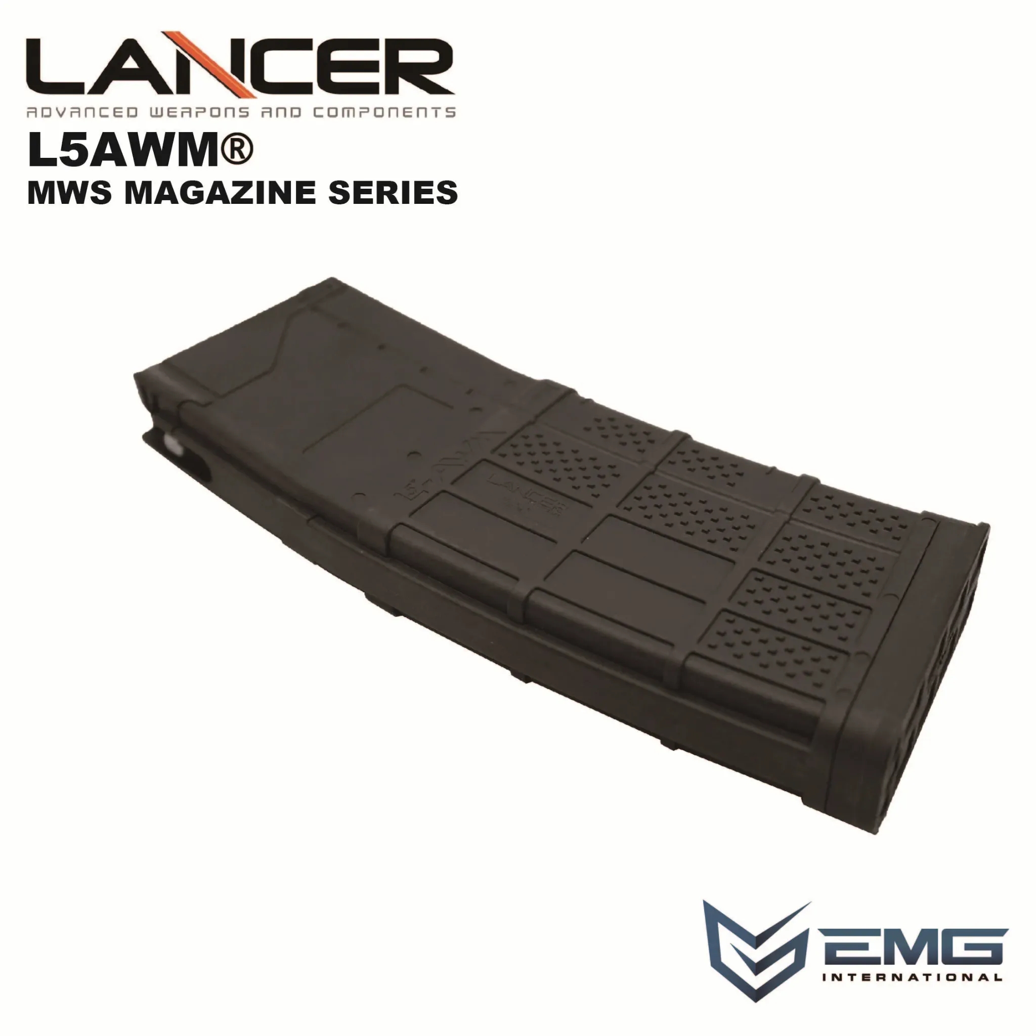 Angry Gun Lancer L5AWM V2 Gas Magazine for TM MWS, 35 BBs - Black OD-A-LMWSM-556-BLK asgbox.pl Angry Gun Lancer L5AWM V2 Gas Magazine for TM MWS, 35 BBs - Black - obrazek 3