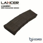 Angry Gun Lancer L5AWM V2 Gas Magazine for TM MWS, 35 BBs - Black - obrazek 4