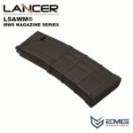 Angry Gun Lancer L5AWM V2 Gas Magazine for TM MWS, 35 BBs - Black - obrazek 5