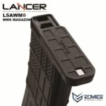 Angry Gun Lancer L5AWM V2 Gas Magazine for TM MWS, 35 BBs - Black - obrazek 8