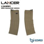 Angry Gun Lancer L5AWM V2 Gas Magazine for TM MWS, 35 BBs - Tan - obrazek 7