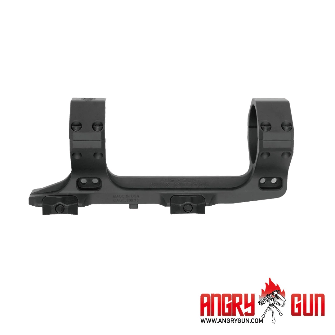 Angry Gun AUS One-Piece RIS Scope Mount 34 mm - Black OD-A-ASSM-BLK asgbox.pl Angry Gun AUS One-Piece RIS Scope Mount 34 mm - Black
