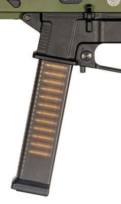 Delta Armory GP STRIBOG S10A3 Mid-Cap Magazine, 120 BBs - Transparent - obrazek 2