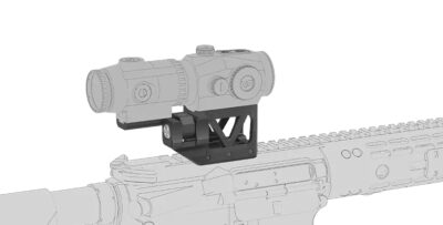 VO 1-Piece RIS Base for SCRAPPER Red Dot Sight and PARAGON Magnifier - Black - obrazek 6
