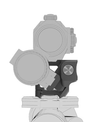 VO 1-Piece RIS Base for SCRAPPER Red Dot Sight and PARAGON Magnifier - Black - obrazek 9