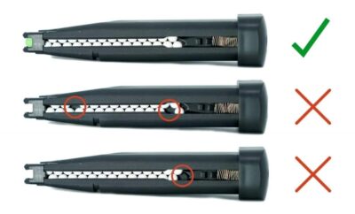 Novritsch G-Series GBB Extended Gas Magazine, 49 BBs - Black - obrazek 4