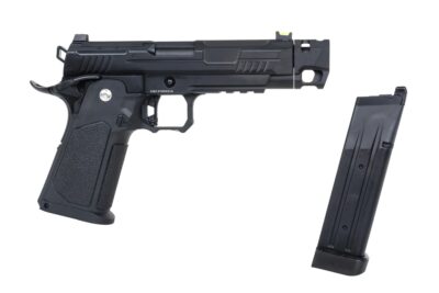 Arcturus Hi-Capa Vanguard 4.3" OR Gas Pistol with Compensator - Black - obrazek 9