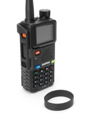 Tridos Baofeng UV-5RM PTT Guard and Volume Dial Knob - Black - obrazek 4