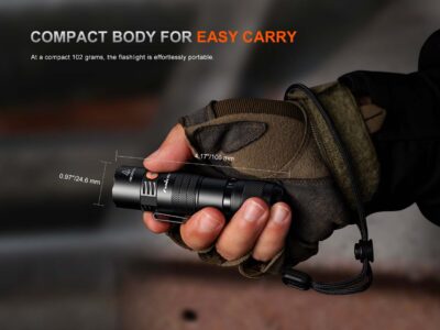 FENIX Rechargeable LED Flashlight PD26R ACE, 1300 lm  - Black - obrazek 8
