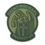 3D PVC SAINT MICHAEL PROTECT US Patch - Green