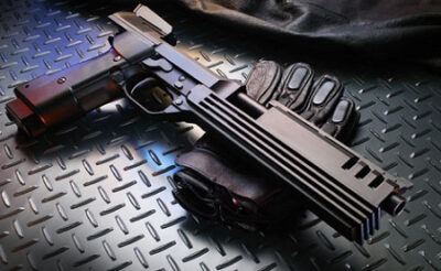 KSC M93R Auto-9 C Robocop GBB CO2 Pistol - Black - obrazek 8