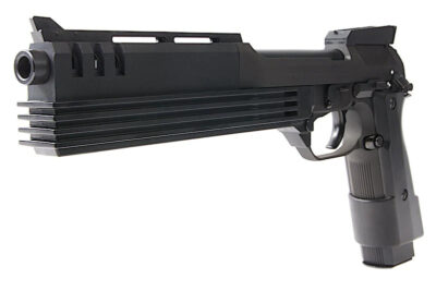 KSC M93R Auto-9 C Robocop GBB CO2 Pistol - Black - obrazek 3