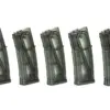 asgbox.pl - Zestaw 5 magazynków mid-cap 130 kulek do replik M4/M16 - przezroczysty