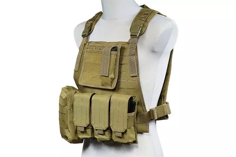 Kamizelka taktyczna typu MBSS (LaserCut) - Tan OD-G-GFT-18-018409-00 asgbox.pl asgbox.pl - Kamizelka taktyczna typu MBSS (LaserCut) - Tan