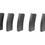 asgbox.pl - Zestaw 5 magazynków mid-cap 100 kulek do M4/M16 - szary