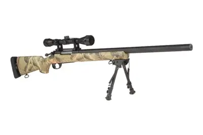 asgbox.pl - Replika karabinu snajperskiego SW-04J Army (z lunetą i dwójnogiem) - OakWood camo