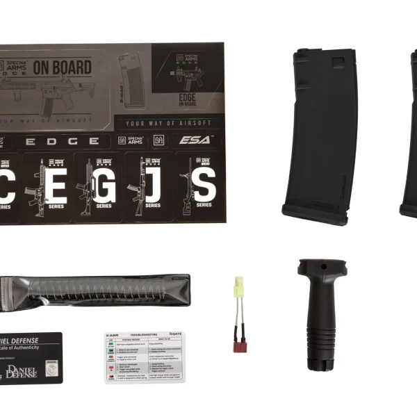 asgbox.pl - Replika karabinka Daniel Defense® MK18 SA-E19 EDGE 2.0™ - czarna