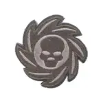 asgbox.pl - Naszywka Wheel Skull - olive drab
