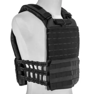 asgbox.pl - Kamizelka taktyczna typu plate carrier molle/laser-cut - czarna