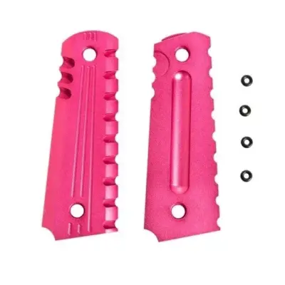 asgbox.pl - Aluminiowe okładziny chwytu do pistoletów typu Colt 1911 - czerwone