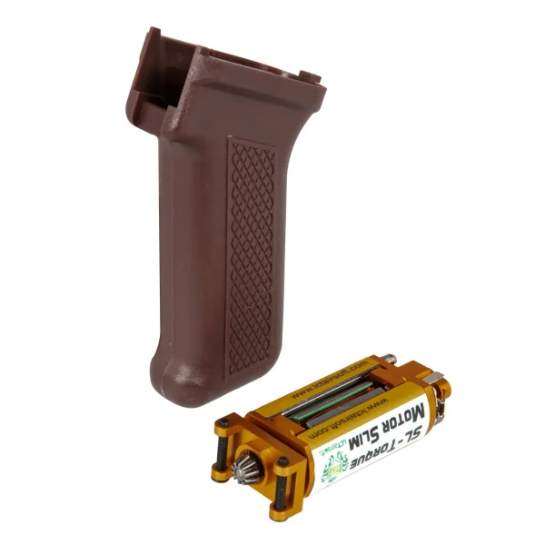 asgbox.pl - Chwyt pistoletowy Slim + silnik SL-Torque do replik typu AK - Dark Red
