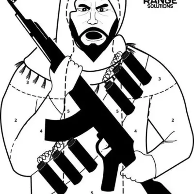 asgbox.pl - Tarcza Strzelecka Terrorist - 50 szt.