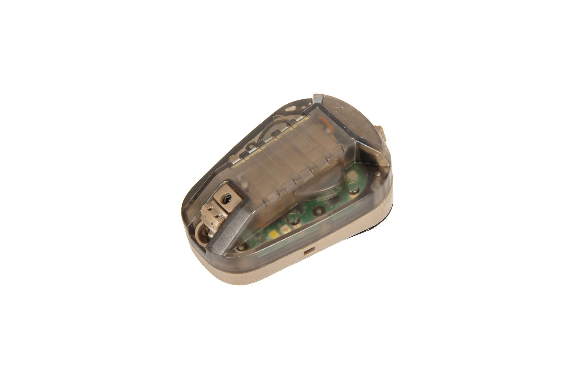 Elektroniczny znacznik świetlny na hełm - zielony - Tan UTT-21-030277-00 asgbox.pl asgbox.pl - Elektroniczny znacznik świetlny na hełm - zielony - Tan