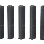 asgbox.pl - Zestaw 5 magazynków 9mm do replik typu AR-15 - czarny