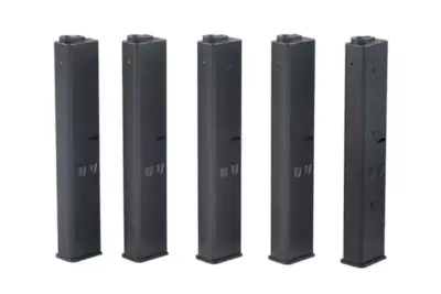asgbox.pl - Zestaw 5 magazynków 9mm do replik typu AR-15 - czarny