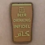 asgbox.pl - Naszywka 3D - Beer drinking infidel - Coyote