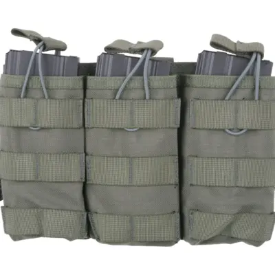 asgbox.pl - Potrójna ładownica Open I na magazynki AK/M4/G36 - ranger green