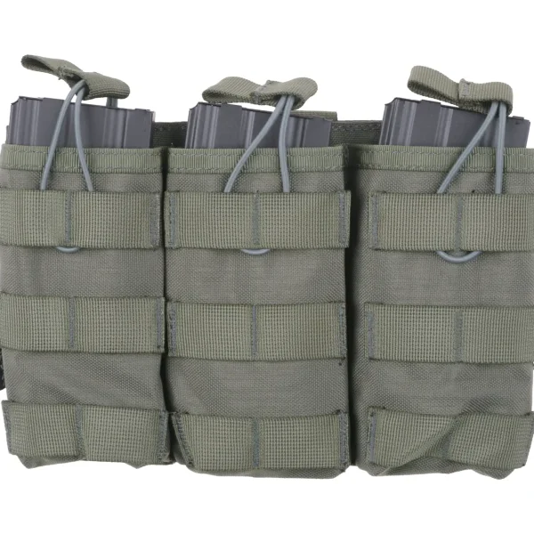 asgbox.pl - Potrójna ładownica Open I na magazynki AK/M4/G36 - ranger green