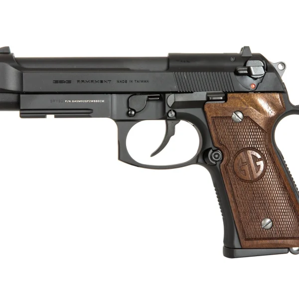 asgbox.pl - Replika pistoletu GPM92 GP2 walnut grip edition - czarna
