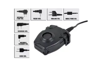 asgbox.pl - Przycisk PTT zPeltor Military plug (Midland)