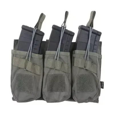 asgbox.pl - Potrójna ładownica OPEN na magazynki AK - ranger green