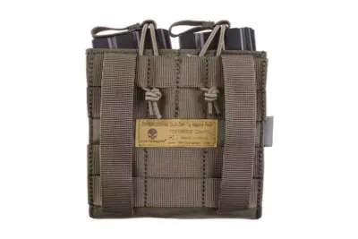 asgbox.pl - Podwójna ładownica Open Top na magazynki M4/M16 + pistoletowe - foliage green